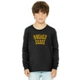 thumbnail image 1 of Daxton Youth Long Sleeve Golden State Basic Tshirt - Black Gold, X-Large, 1 of 3
