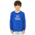 thumbnail image 1 of Daxton Youth Long Sleeve Las Vegas Basic Tshirt - Royal White, Medium, 1 of 3