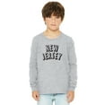 thumbnail image 1 of Daxton Youth Long Sleeve New Jersey Basic Tshirt - Heather Gray Black, Medium, 1 of 3