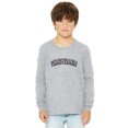 thumbnail image 1 of Daxton Youth Long Sleeve Pennsylvania Basic Tshirt - Heather Gray Black, Large, 1 of 3