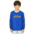 thumbnail image 1 of Daxton Youth Long Sleeve Pittsburgh Basic Tshirt - Royal Gold, Small, 1 of 3