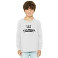 thumbnail image 1 of Daxton Youth Long Sleeve San Francisco Basic Tshirt - White Black, X-Large, 1 of 3