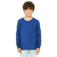 thumbnail image 1 of Daxton Youth Size Long Sleeve Tee Basic Tshirt Tops, Royal T Shirt, Size Small, 1 of 1