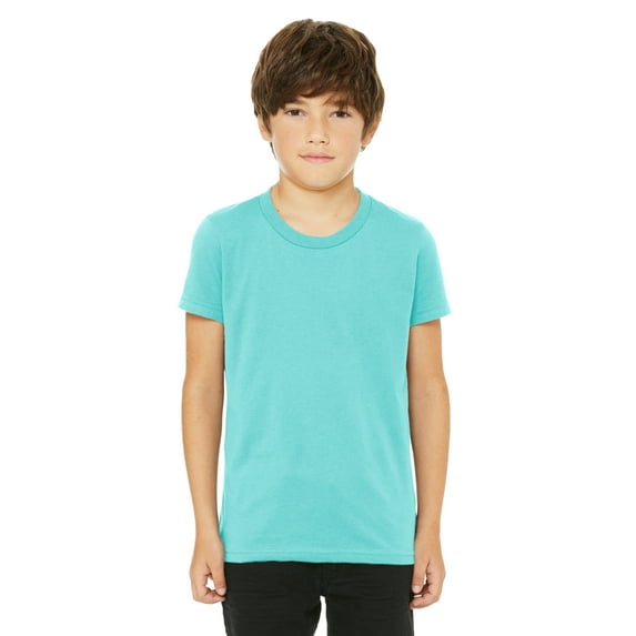 Daxton Youth Size Short Sleeve Tee Basic Tshirt Tops- Celadon, Small