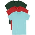 thumbnail image 1 of Daxton Youth Size Short Sleeve Tee Basic Tshirt Tops Packs-Hunter,Red,Celadon-L, 1 of 8