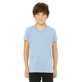 thumbnail image 1 of Daxton Youth Size Short Sleeve Tee Basic Tshirt Tops- Sky, Small, 1 of 6