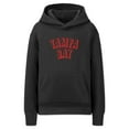 thumbnail image 1 of Daxton Youth Unisex Pullover Cities State Hoodie Mid-Weight Fleece Sweater - Tampa Bay Black Red, XS, 1 of 3