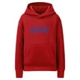 thumbnail image 1 of Daxton Youth Unisex Pullover Cities States Hoodie Mid-Weight Fleece Sweater - Detroit Red Royal, XL, 1 of 3