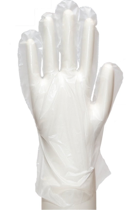 Poly Gloves, Embossed, Premium Cast Polyethylene (CPE), Powder Free, Small, Clear, F10000177 (Case of 1,000)