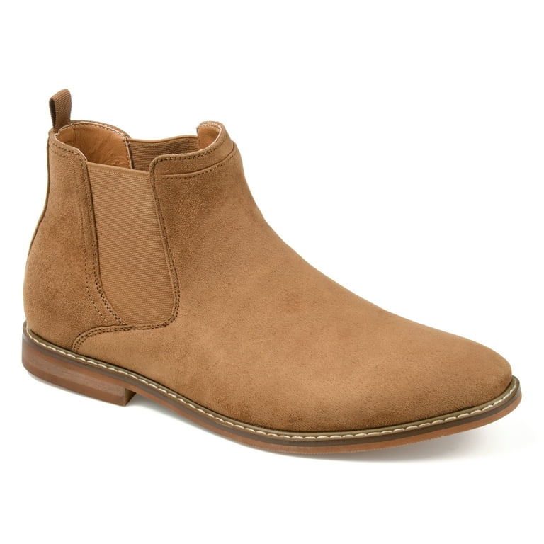 Mens chelsea boots stacked heel discount