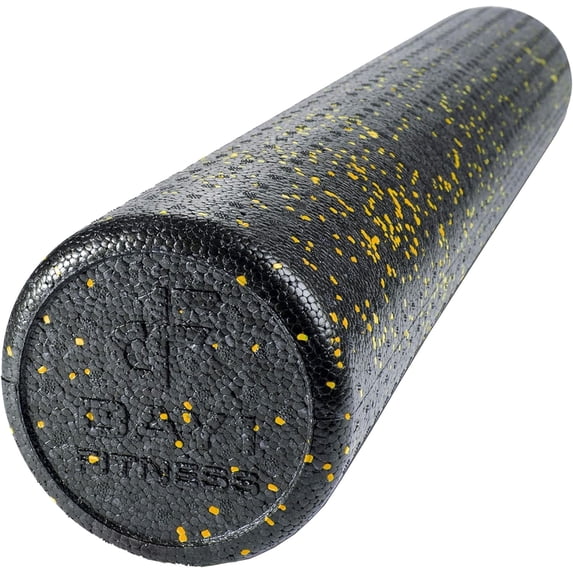 Champion Sports WL12SPKYL 12 in. High-Density Foam Roller, Speckled Yellow