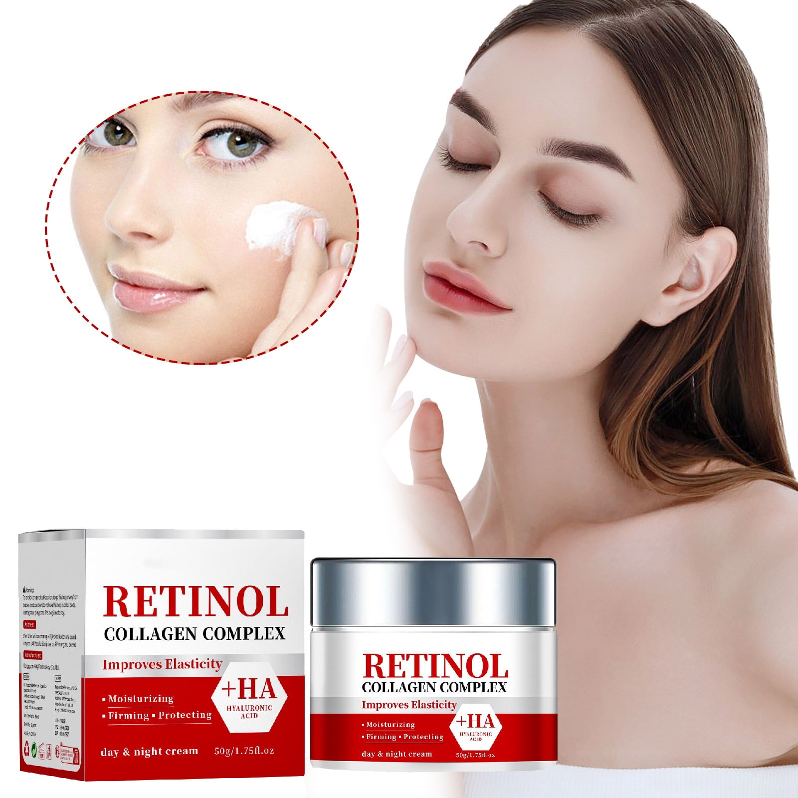 Day And Night Retinol And Collagen Moisturizer Face Cream Retinol Face ...