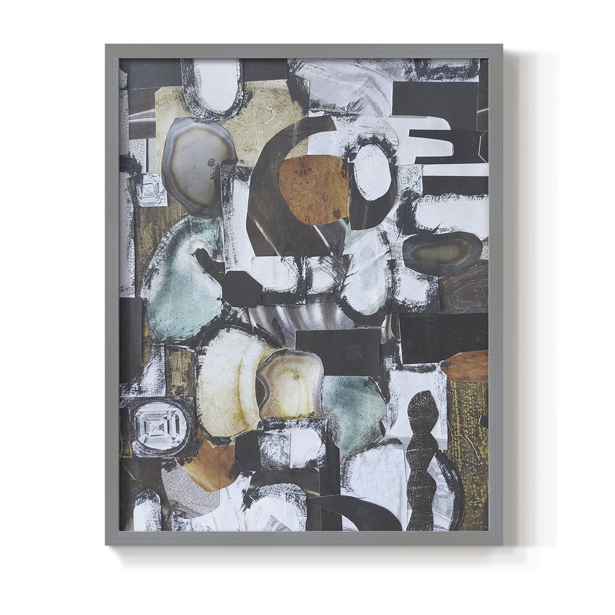 Day At the Spa Framed Print in Gray Solid Wood Framed Print No Nail Hanging