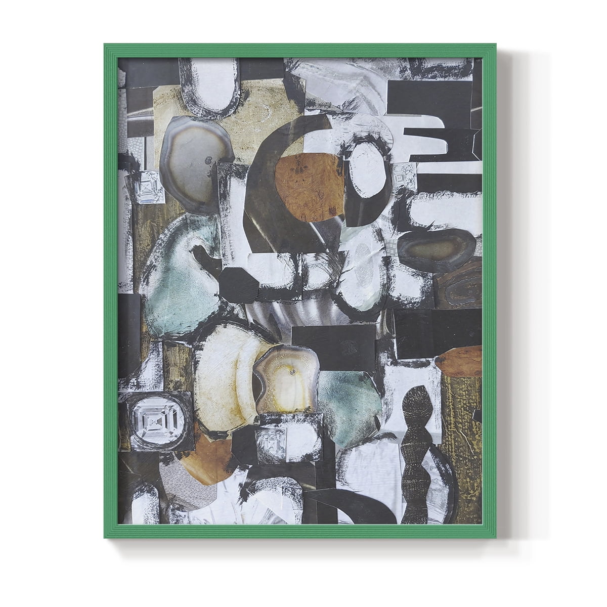 Day At the Spa Framed Print in Green Solid Wood Framed Print No Nail Hanging