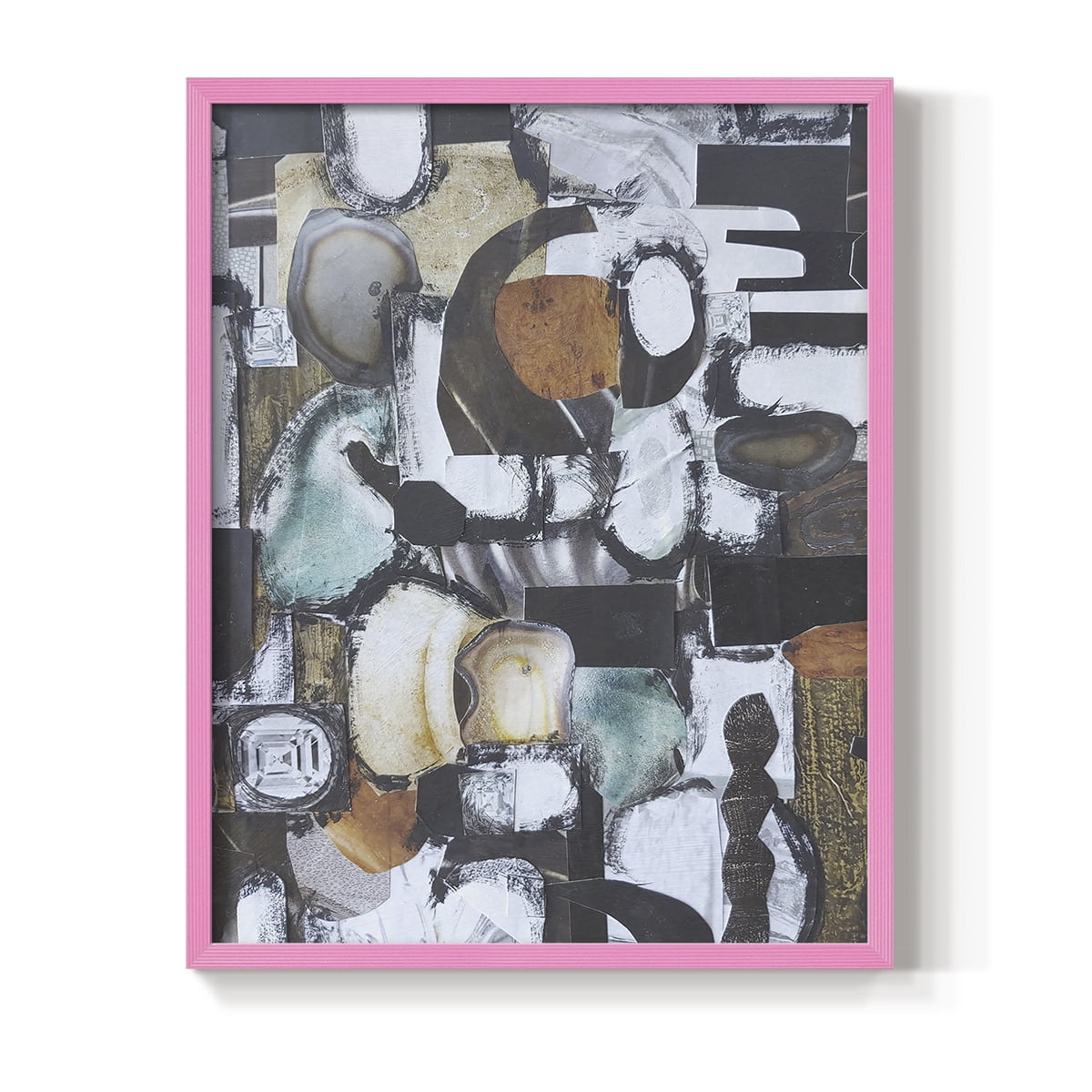Day At the Spa Framed Print in Pink Solid Wood Framed Print No Nail Hanging