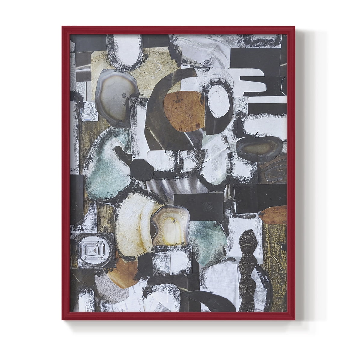Day At the Spa Framed Print in Red Solid Wood Framed Print No Nail Hanging