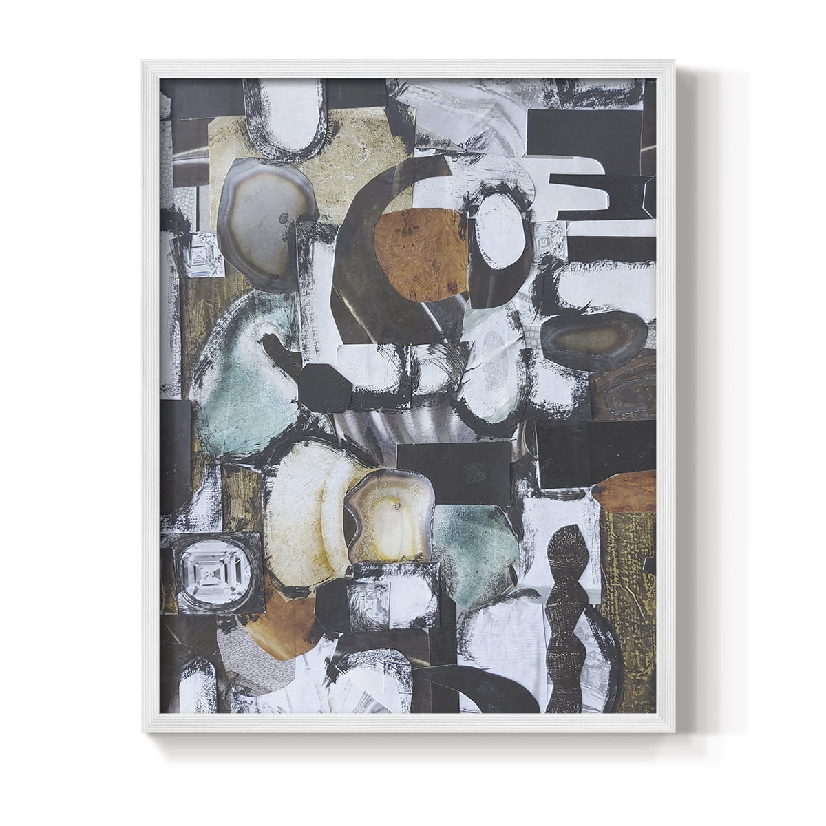 Day At the Spa Framed Print in White Solid Wood Framed Print No Nail Hanging