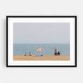 thumbnail image 1 of A Day at the Beach 12 - Ocean City Maryland Photography Beach Coastal Seaside Ocean Summer Minimalist Pastel Black Framed Wall Art Print 16 x 24 inches, 1 of 4