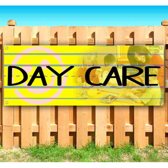 Day Care 13 oz Vinyl Banner With Metal Grommets