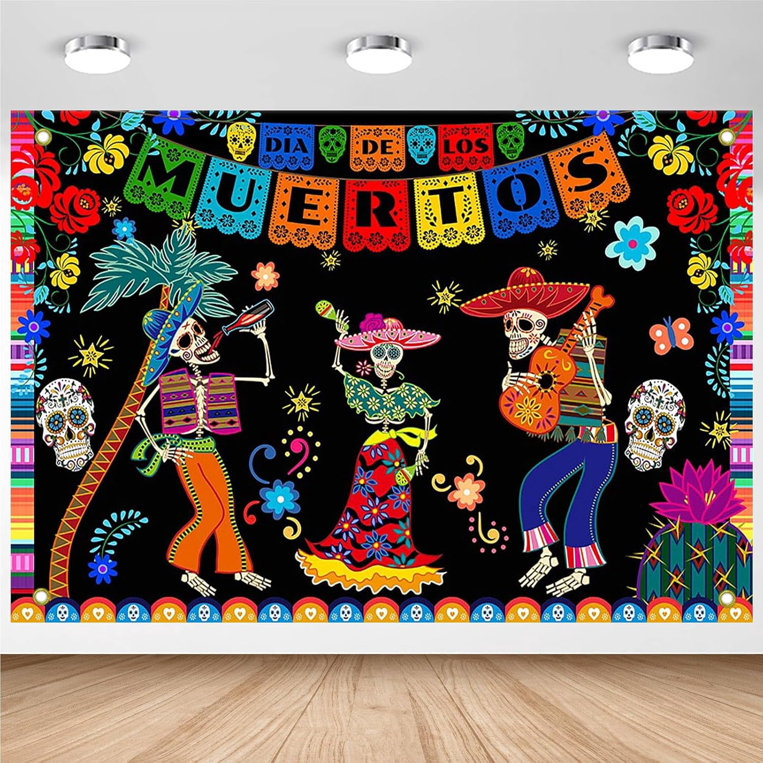 Day of The Dead Backdrop Mexican Dia DE Los Muertos Photography ...