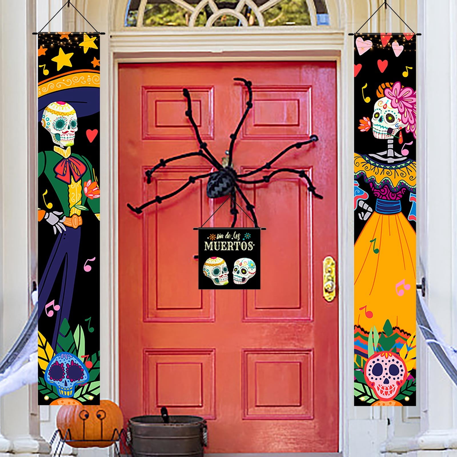 Day of The Dead Decorations Set of 3,Dia De Muertos Decor Banner ...