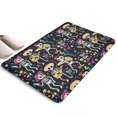 thumbnail image 1 of Day Of the Dead Halloween Flannel Non Slip Door Rugs,Washable Door Mats Indoor,Decorative Door Mats,Dirt-Resistant and Absorbent Doormat for Entrance,Bedroom,Kitchen,Bathroom,31.5"x17", 1 of 4