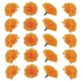thumbnail image 1 of Day of The Dead Marigold Flowers Heads,Artificial Flowers Decor,Artificial Flowers for Day of the Dead Decor,Artificial Silk DIY Marigold with Stems for Altar Diwali Party Christmas Decor(Orange), 1 of 5