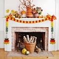 thumbnail image 1 of Day of the Dead Marigold Wreath Decoration, Artificial Chrysanthemum Garland for Altar, Door, Wall and Tabletop, Festival Celebration and Holiday Home Party Decoration Supply, 1 of 6