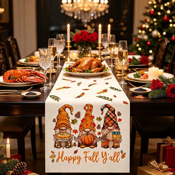 Day Of The Dead Table Runner, Los Muertos Plaid Table Decoration Durable Washable Holiday Dining Decor Fade Resistant Reusable Table Accent, for Fiesta Party Kitchen Dining Room Home Celebration