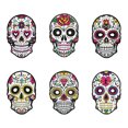 thumbnail image 1 of Day of the Dead Theme Party Decoration Mask with Flower Diamond Colorful Painting Headwear for Mexican Carnival Birthday Party Decoration Fiesta Halloween Festival Supplies, 1 of 5