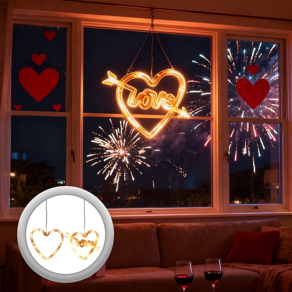 Day Decorative Suction Cup Lamp Colored Lamp, Window Suncatcher Prism Light for Christmas, Home Setting Holiday Party Favor, Tabletop Placement Indoor Arrangement for Front Door Welcome Akmoler