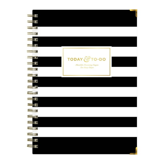 Day Designer Black Stripe LGB 5.75 x 8.5 Today To Do Notes