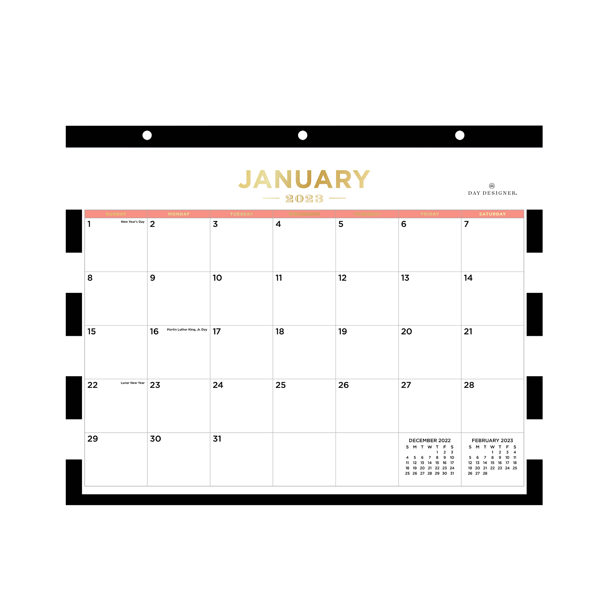 Day Designer Monthly Tablet Calendar 11 X 8 3 4 Rugby Stripe Black day-designer-monthly-tablet-calendar-11-x-8-3-4-rugby-stripe-black