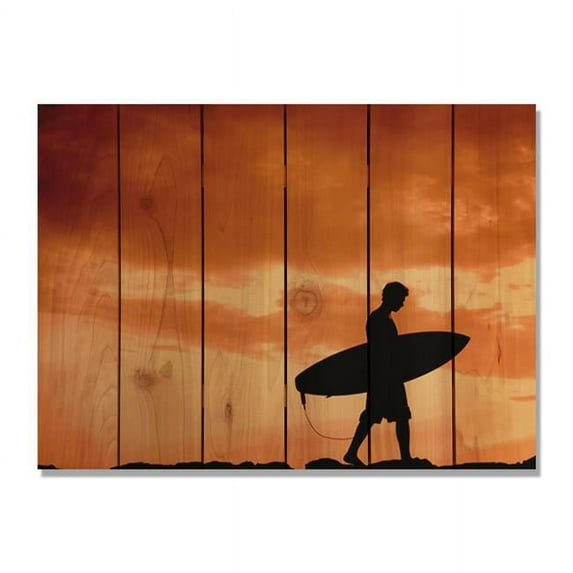 Day Dream Beach Boy Inside & Outside Wood Wall Art 33 x 24 in.