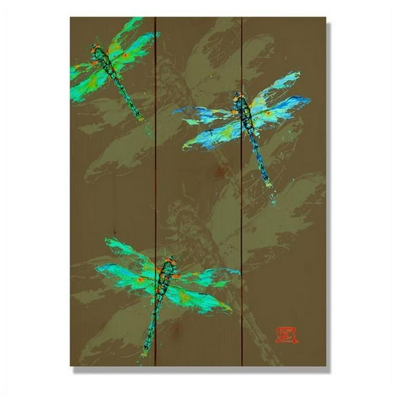 Day Dream DCND1115 11 x 15 in. Neon Dragonflies Wall Art