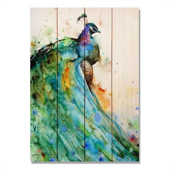 Day Dream DCPE1420 14 x 20 in. Peacock Wall Art