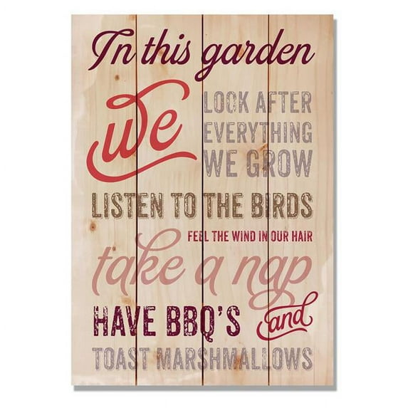 Day Dream FBITG1420 14 x 20 in. In this Garden Wall Art