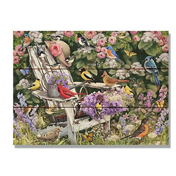 Day Dream GGBSC1511 15 x 11 in. Giordanos Birds on Spring Chair Wall Art