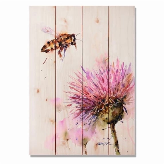 Day Dream HQ 14 x 20 in. Bee & Clover Wall Art