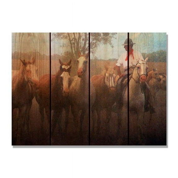 Day Dream HQ AG2216 22 x 16 in. Argentine Gaucho Inside & Outside wood Wall Art