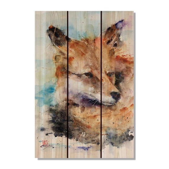 Day Dream HQ Crousers Fox Inside & Outside Wood Wall Art - 16 x 24 in.