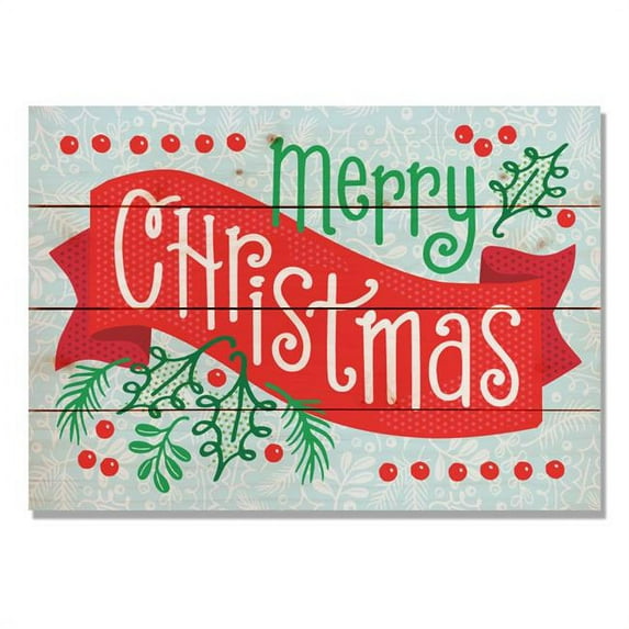 Day Dream HQ FBMCB1511 15 x 11 in. Merry Christmas Banner Wall Art