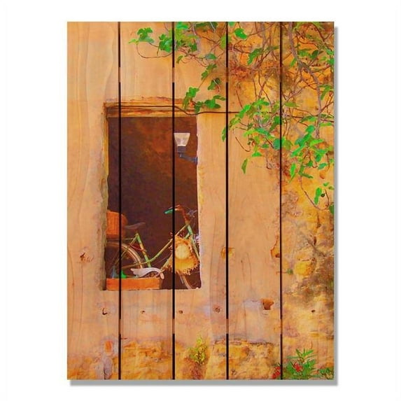 Day Dream HQ SB2836 28 x 36 in. Summer Bicycle Inside & Outside wood Wall Art