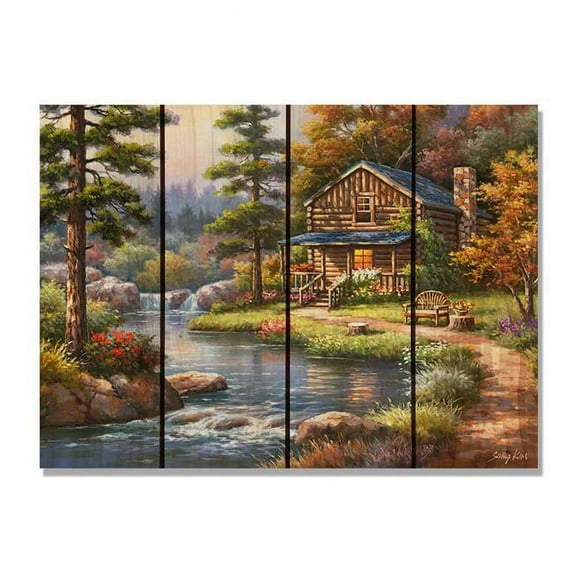 Day Dream HQ SKCW2216 22 x 16 in. Kims Cool Water Inside & Outside wood Wall Art