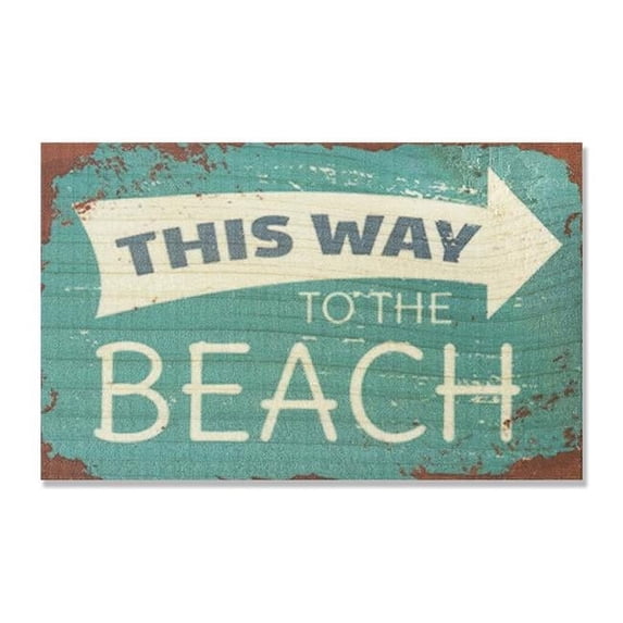 Day Dream HQ WTTB1511 15 x 11 in. This Way to the Beach Wall Art