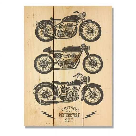 Day Dream HQ WVMS1115 11 x 15 in. Vintage Motorcycle Wall Art
