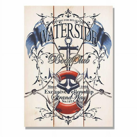 Day Dream HQ WWBC1115 11 x 15 in. Waterside Boat Club Wall Art