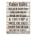 thumbnail image 1 of Day Dream MLCR1115 11 x 15 in. Cabin Rules Wall Art, 1 of 2