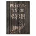 thumbnail image 1 of Day Dream MLWTC1420 14 x 20 in. Welcome to Our Cabin Wall Art, 1 of 2