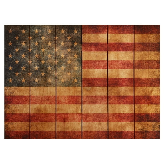 Day Dream TP3324 33 x 24 in. The Patriot Inside & Outside wood Wall Art